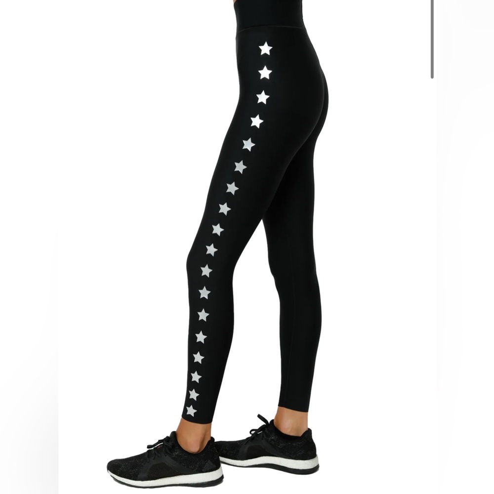 Ultracor Black/Silver Star Leggings - Picture 4 of 4